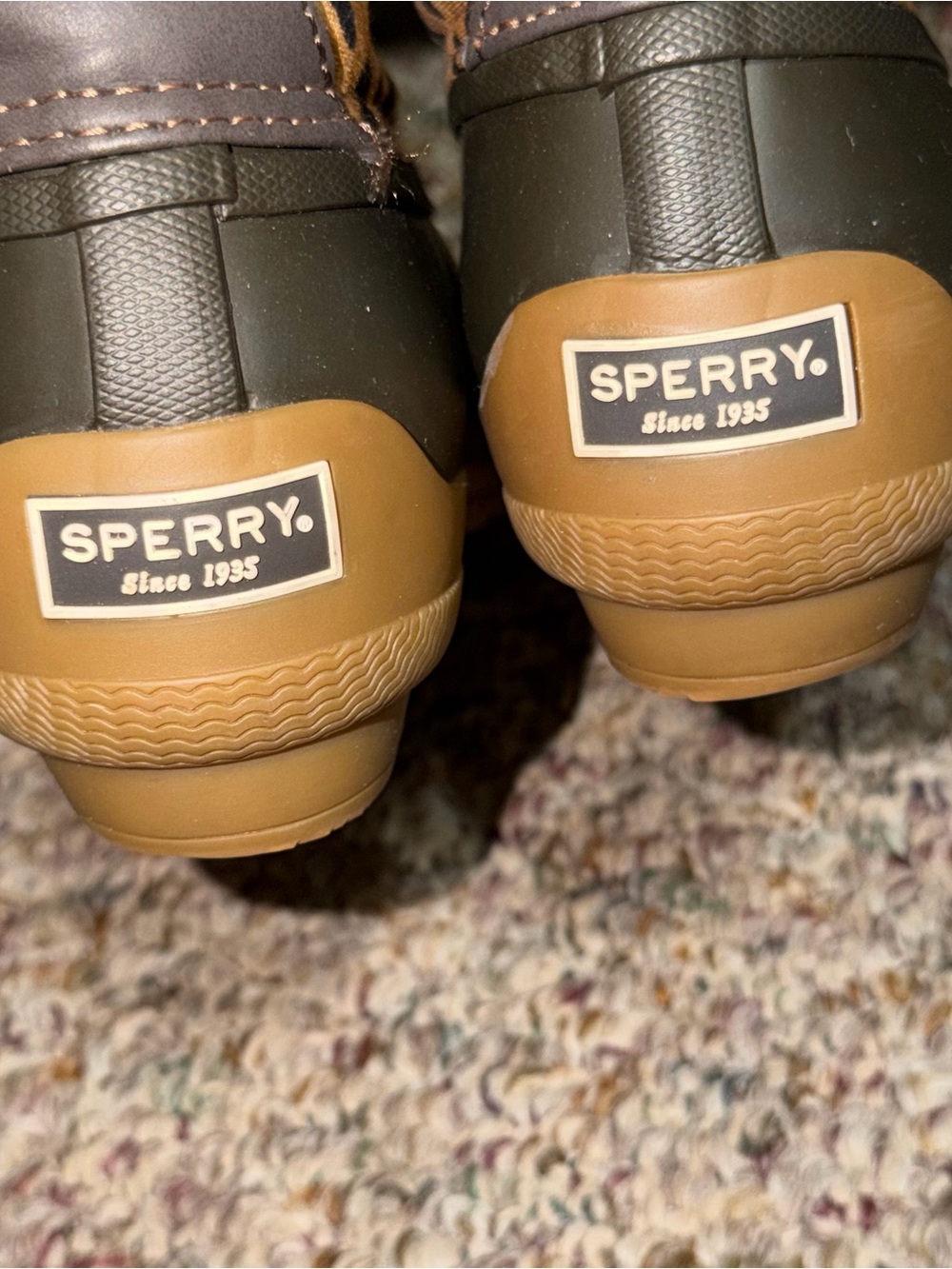 Women's size 7.5 winter rain waterproof boots Sperry Leopard-Print Duck Boots - Picture 5 of 8
